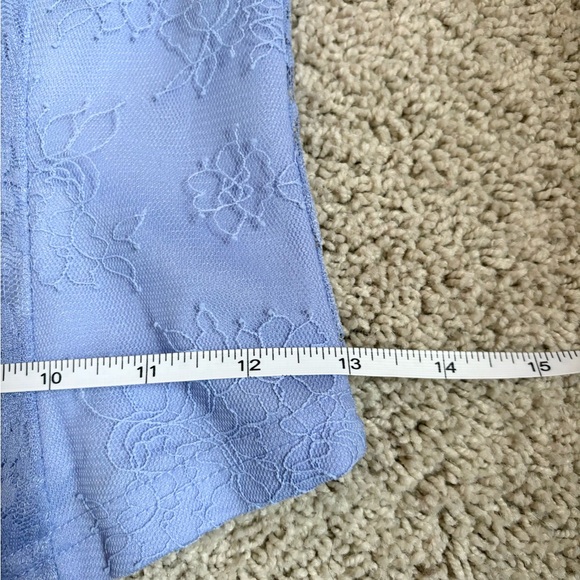 forever 21 purple lavender lace zip up corset long sleeve top - Picture 11 of 12